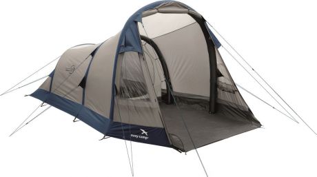 Палатка "Easy Camp", 3-местная, цвет: бежевый, синий. 120251