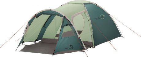 Палатка "Easy Camp", 3-местная, цвет: зеленый, серый. 120281