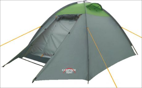 Палатка Campack Tent Rock Explorer 3, цвет: серо-зеленый
