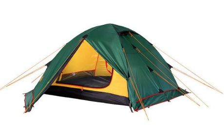 Палатка Alexika "Rondo 4 Plus", цвет: зеленый, желтый, 420 х 215 х 125 см