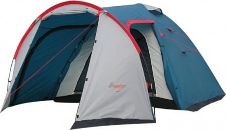 Палатка Canadian Camper "Rino 4", цвет: серый, синий, красный