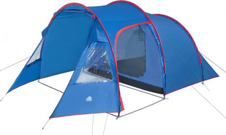 Палатка четырехместная TREK PLANET "Trento 4", цвет: синий, красный