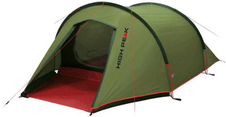 Палатка High Peak "Kite 3", цвет: зеленый, красный, 180 х 340 х 105 см. 10189