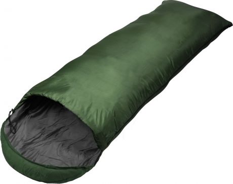 Мешок спальный Сплав "Scout 3 K", правосторонняя молния, цвет: зеленый, 190 x 35 x 80 см