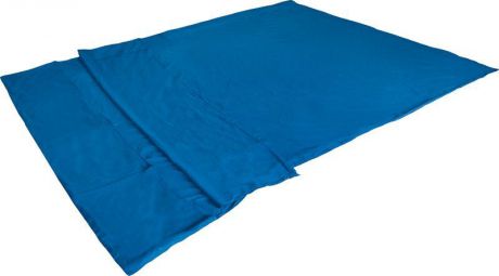 Вставка в спальный мешок High Peak "Cotton Inlett Double", цвет: синий, 225 х 180 см. 23508
