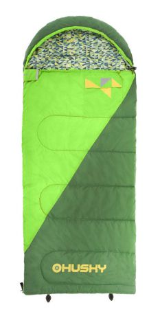 Спальный мешок-одеяло Husky "Kids Milen", левосторонняя молния, цвет: зеленый