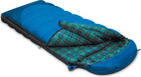 Спальный мешок-одеяло Alexika "Tundra Plus", цвет: синий, левосторонняя молния. 9257.01052