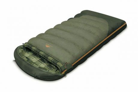 Спальный мешок-одеяло Alexika Tundra Plus XL, цвет: оливковый, левосторонняя молния. 9267.01072