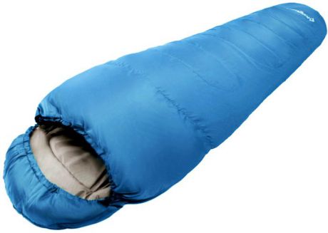 Спальный мешок-кокон KingCamp "Trek 125", левосторонняя молния, цвет: синий