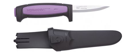 Нож туристический Morakniv "Precision", цвет: фиолетовый, черный, стальной, длина лезвия 7,5 см