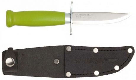 Нож туристический Morakniv "Scout 39 Safe", цвет: салатовый, стальной, длина лезвия 8,5 см