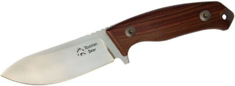 Нож Lion Steel "Russian Bear", с фиксированным клинком, длина клинка 11 см. L-DNF-2SW-ST
