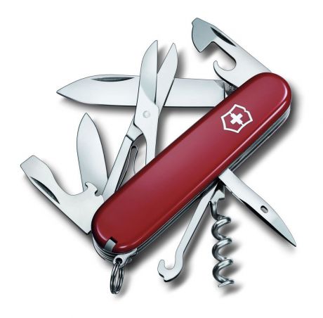 Нож перочинный Victorinox "Climber", цвет: красный, 14 функций, 9,1 см