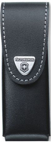 Чехол на ремень "Victorinox" для ножей 111 мм до 6 уровней, с поворотной клипсой, кожаный, цвет: черный