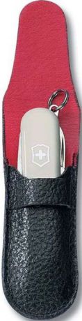 Чехол "Victorinox" для ножей-брелоков 58 мм толщиной 2-3 уровня, кожаный, цвет: черный