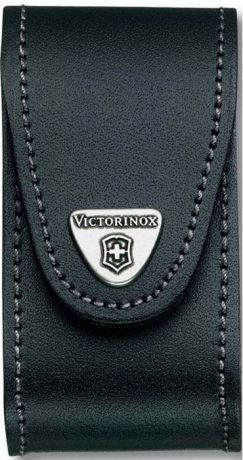 Чехол на ремень "Victorinox" для ножей 91 мм толщиной 5-8 уровней, кожаный, цвет: черный