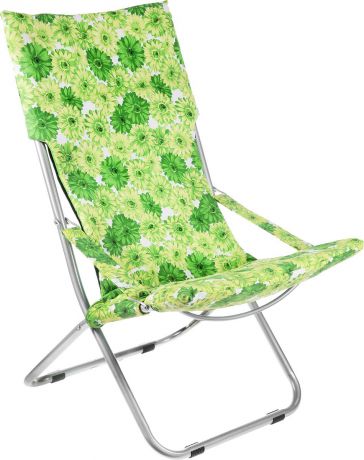 Кресло складное "Wildman", цвет: зеленый, светло-зеленый, белый, 73 х 60 х 100 см