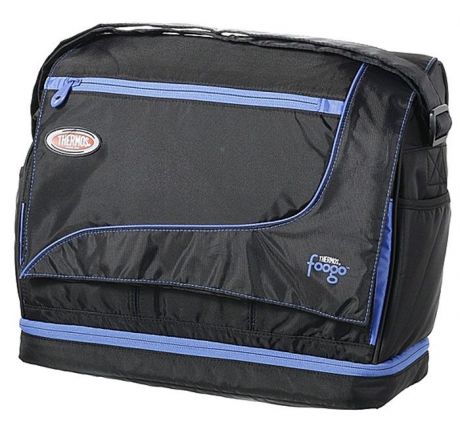 Сумка-термос Foogo "Large Diaper Sporty Bag", цвет: черный, голубой, 8,8 л