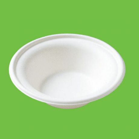 Набор тарелок для закусок "Gracs", биоразлагаемых, цвет: белый, 340 мл, 10 шт