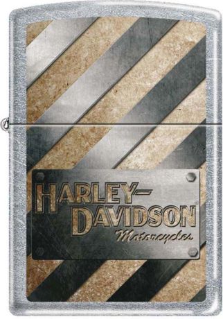 Зажигалка Zippo "Harley-Davidson", цвет: серебристый, 3,6 х 1,2 х 5,6 см. 48578