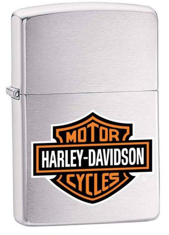 Зажигалка Zippo "Harley-Davidson", цвет: серебристый, 3,6 х 1,2 х 5,6 см. 40184
