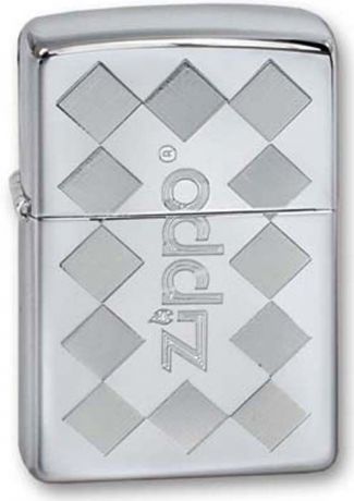 Зажигалка Zippo "Classic", цвет: серебристый, 3,6 х 1,2 х 5,6 см. 250 ZIPPO FRAMED