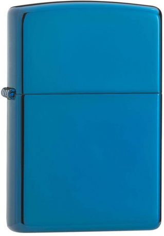 Зажигалка Zippo "Classic", цвет: синий, 3,6 х 1,2 х 5,6 см. 24353