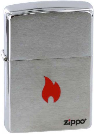 Зажигалка Zippo "Flame", цвет: серебристый, 3,6 х 1,2 х 5,6 см. 200 ZIPPO FLAME ONLY