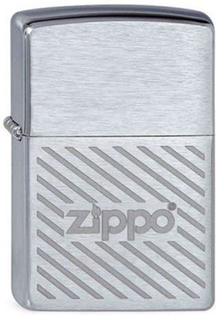 Зажигалка Zippo "Stripes", цвет: серебристый, 3,6 х 1,2 х 5,6 см. 46315