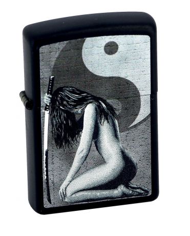 Зажигалка Zippo "Classic. Woman Sword", 3,6 х 1,2 х 5,6 см