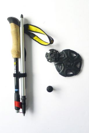 Палки для трекинга Talberg "Ultra-Z Pole", цвет: черный, 35-130 см, 2 шт