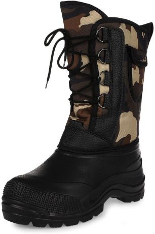 Сапоги зимние EVA Shoes Милитари (-40), цвет: черный, камуфляж. Размер 45