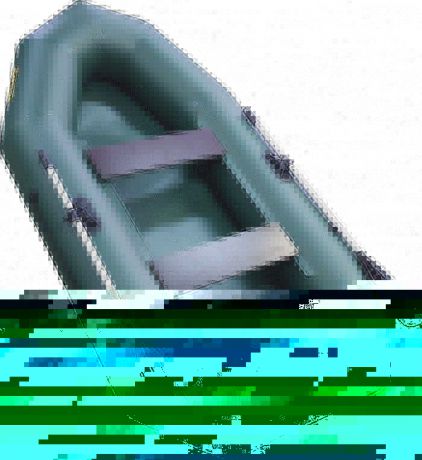 Лодка надувная Leader "Компакт-255" гребная, цвет: зеленый