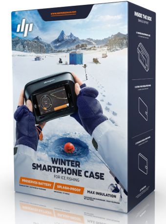 Зимний чехол для смартфона Deeper "Winter Smartphone Case", цвет: черный. Размер L