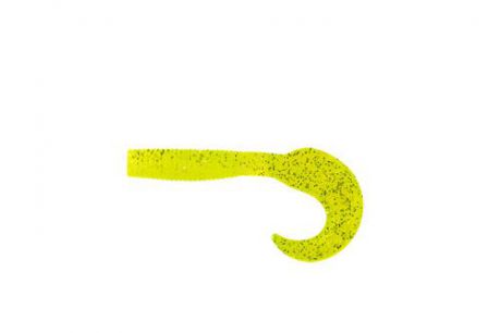 Приманка съедобная Твистер Allvega "Flutter Tail Grub", цвет: желтый, 8 см, 3,6 г, 7 шт