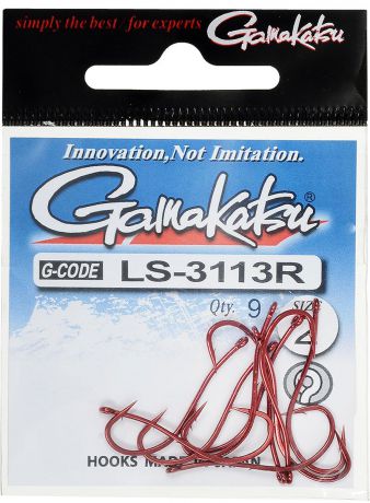 Крючок рыболовный Gamakatsu "LS-3113R", №2, 9 шт