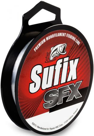 Леска Sufix "SFX", цвет: прозрачный, 0,14 мм, 100 м, 1,9 кг