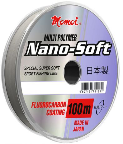 Леска Momoi Fishing "Hameleon Nano-Soft", 100 м, 0,15 мм, 2,7 кг