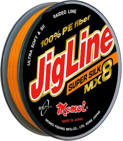 Шнур плетеный Momoi Fishing "JigLine MX8 Super Silkr", 0,37 мм, 37 кг, 150 м