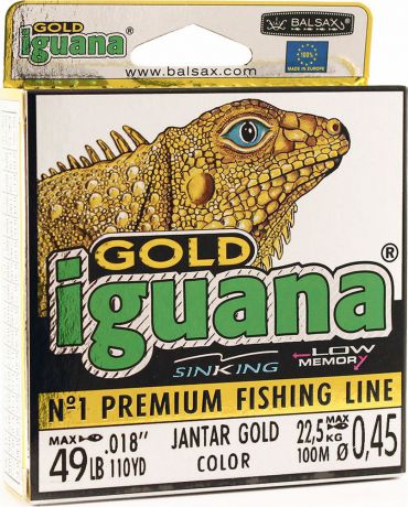 Леска Balsax Iguana Gold, 100 м, 0,45 мм, 22,5 кг