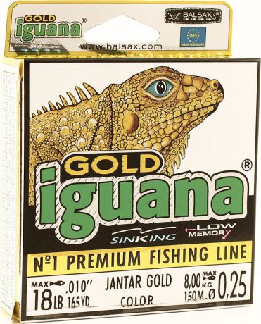 Леска Balsax Iguana Gold, 150 м, 0,25 мм, 8,0 кг