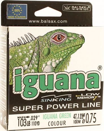 Леска Balsax Iguana, 100 м, 0,75 мм, 47,1 кг