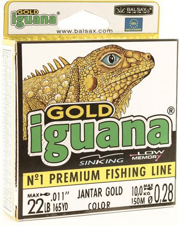Леска Balsax Iguana Gold, 150 м, 0,28 мм, 10,0 кг