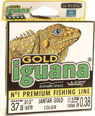 Леска Balsax Iguana Gold, 150 м, 0,38 мм, 17,0 кг