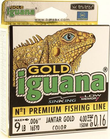 Леска Balsax Iguana Gold, 150 м, 0,16 мм, 4,0 кг