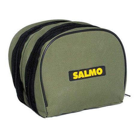 Чехол для катушек "Salmo", цвет: зеленый, 18 см х 15 см х 15 см