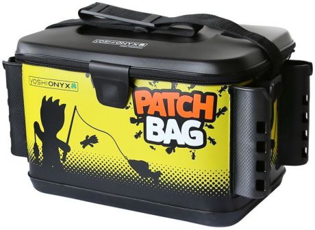 Сумка для снастей Yoshi Onyx "Patch Bag", с держателями для спиннингов, цвет: черный, желтый