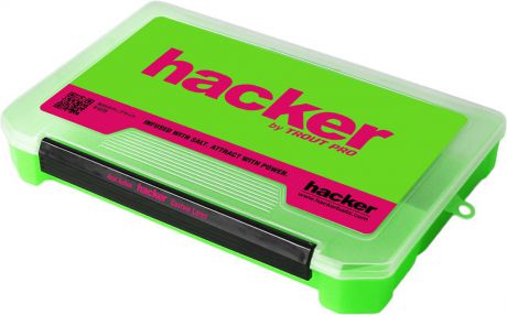 Контейнер для снастей и приманок Hacker, цвет: зеленый, 27 х 17,5 х 4 см