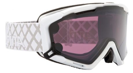 Очки горнолыжные Alpina "Panoma Magnetic Q+S", цвет: белый, серый