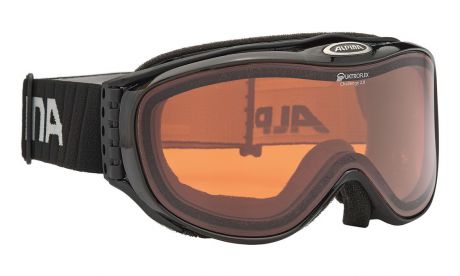 Очки горнолыжные Alpina "Challenge 2.0 QH", цвет: черный